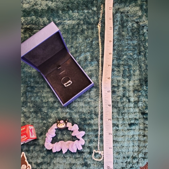 Lot of NEW Hello Kitty Sanario Kumari Plush Moon Star keychain, Necklace, Ring,+ - Picture 9 of 11